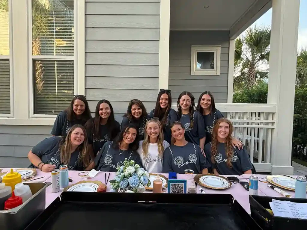 Private hibachi chef event at a beach house in 30A